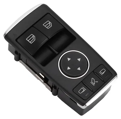 Image de Interrupteur de rétroviseur électrique de remplacement, référence 1729056900, compatible avec les modèles Mercedes-Benz Classe C, Classe E, Classe SL, C63, E180, SL63