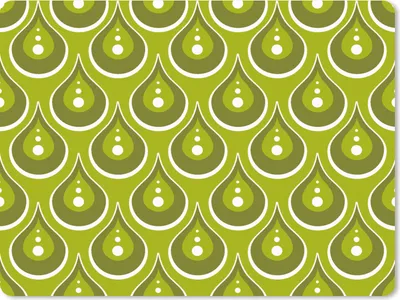 Produktbild von MuchoWow® Mauspad Mousepad Muster - Retro - Regen - Tropfen - Grün 23x19 cm - Mousepads - Maus Mat - Pad - Mausunterlage - Schreibtischunterlage - Mauspad
