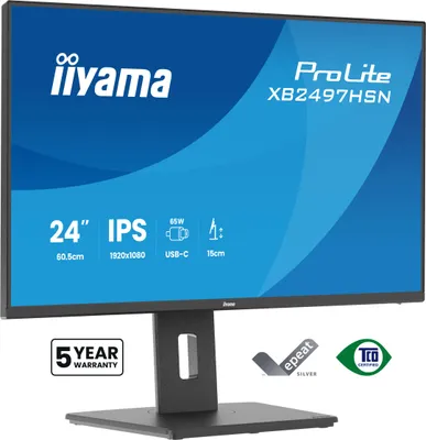 Produktbild von iiyama ProLite XB2497HSN-B1 Computerbildschirm 60,5 cm (23.8") 1920 x 1080 Pixel Full HD LED Schwarz