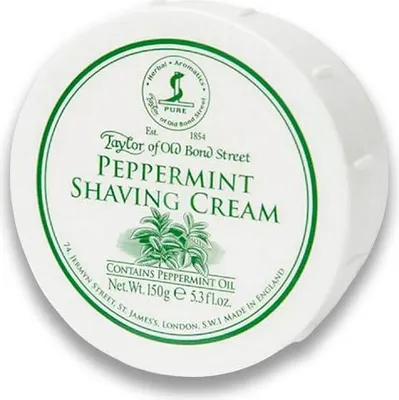 Obrázok produktu pre Krém na holenie s vôňou mäty piepornej Taylor Of Old Bond Street shaving cream peppermint 150g
