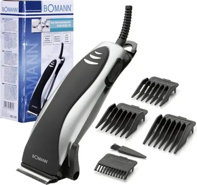 Obrázek produktu pro Bomann HSM8006CB, Černá, Stříbrná, 3 mm, 1,2 cm, Nerezová ocel, 10 W, 230 - 240 V