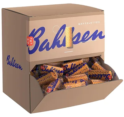 Zdjęcie produktu dla Bahlsen wafle dozownik pudełko 150 sztuk x 5g pojedyncze opakowania 750g