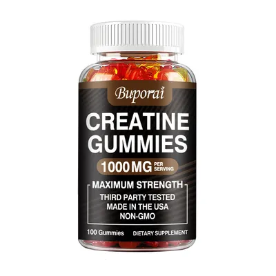 Image de Creatine Gummies (100 gommes) Complément alimentaire, endurance et énergie, muscle, force, puissance