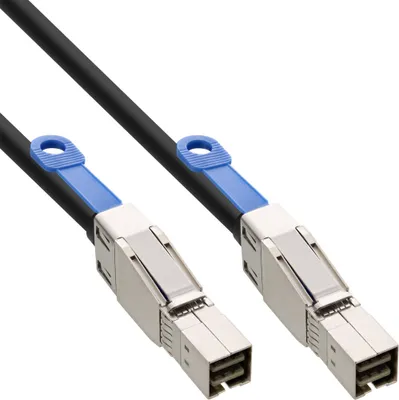 Zdjęcie produktu dla InLine 27638C, 2 m, SFF-8644, SFF-8644, Męska/Męska, Czarny, 194 g