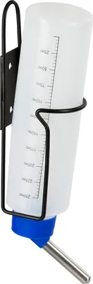 Produktbild von Kerbl Trinkflasche 250ml mit Halter aus Metall; 81765