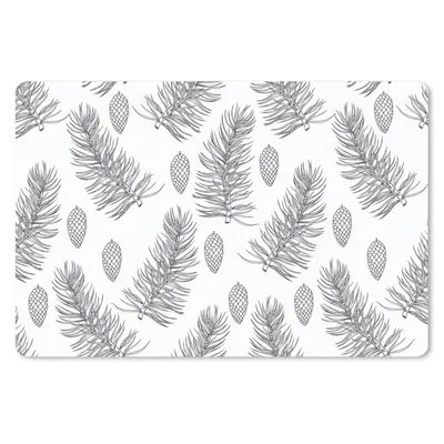 Produktbild von MuchoWow® Schreibtischunterlage Tannenzapfen - Weihnachten - Muster - Natur 60x40 cm - XXL Mauspad - Großes Mauspad