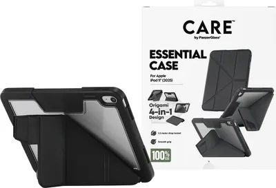Obrázok produktu pre PanzerGlass CARE™ by ®™ by Essential Case Black iPad 11" (2025) | iPad 10.9'' (2022), Ochranný obal, Apple, Apple - iPad 11" (2025), Čierna