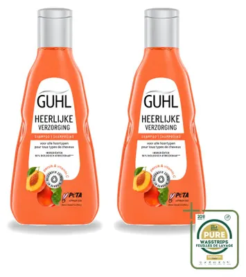 Immagine prodotto di 2 confezioni di shampoo Guhl, trattamento delicato - 250 ml ciascuna - confezione risparmio - 2 pezzi