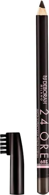 Zdjęcie produktu dla Deborah Milano 24ore Eyebrow Pencil, Brunet, Brunette, 1,2 g, Unisex, IL121018 INGREDIENTS: C10-18 TRIGLYCERIDES, COPERNICIA CERIFERA CERA, MICA, POLYETHYLENE, CERA..., 1 szt.