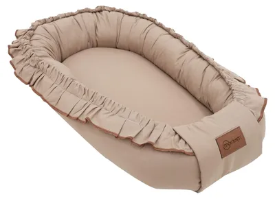 Produktbild von Mordesign Morremix Rüschen-Babynest in Cappuccino, klein