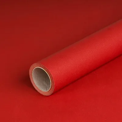 Immagine prodotto di Carta da regalo rossa 0,70 x 10 m, carta kraft - Compleanno & Natale
