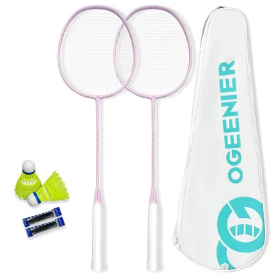 Image de Ensemble de raquettes de badminton avec beaucoup de volants