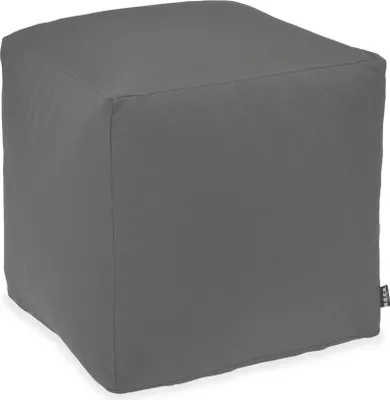 Produktbild von H.O.C.K. Classic Uni Outdoor Bean Cube Pouf 40x40x40cm grau