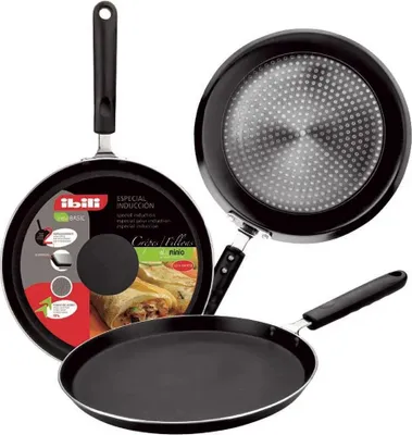 Image de Ibili Poêle à induction pour crêpes 20 cm - Antiadhésif et résistant au lave-vaisselle Ibili Poêle à induction pour crêpes 20 cm - Antiadhésif et résistant au lave-vaisselle
