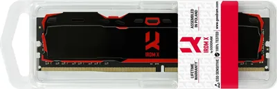 Produktbild von Goodram IRDM X, 16 GB, 1 x 16 GB, DDR4, 3200 MHz, 288-pin DIMM, Schwarz