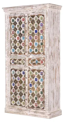 Immagine prodotto di Armadio in legno di mango Bakhra, 185 cm x 100 cm x 40 cm Giner y Colomer