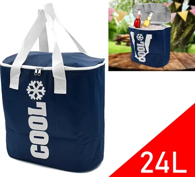 Produktbild von Kühltasche Isoliertasche Kühlkorb Kühlbox Picknick Lunch Sport Urlaub Strand Thermo Tasche Camping 24 Liter