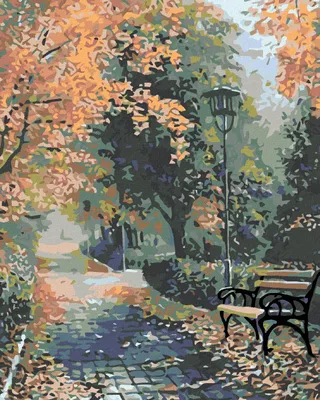 Produktbild von Diamondi - Diamond painting - HERBSTPARK, 40X50 cm, mit Keilrahmen (bereits gespannt)