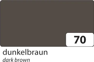 Produktbild von folia 67/25 70 Tonpapier 130g/m², 50x70cm, dunkelbraun (25 Bogen)