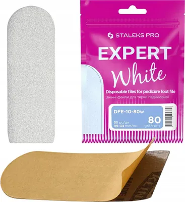 Image de Embouts de friction Staleks Blanc grain 80 30 pcs