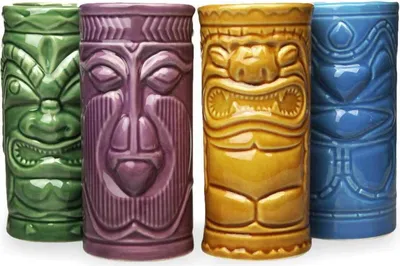Produktbild von Tiki-Becher-Set - Cocktail-Becher für unvergessliche Sommerpartys