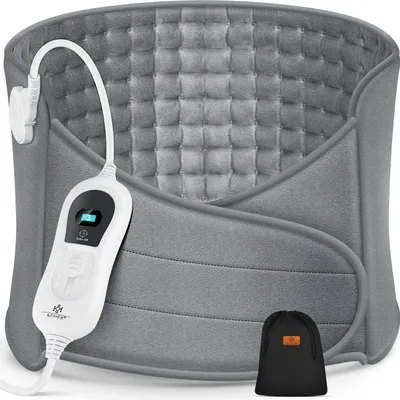 Produktbild von KESSER® Heizkissen elektrisch für Bauch und Rücken Inkl. Tasche - Heizgürtel mit 3 Temperaturstufen & Abschaltautomatik - Wärmegürtel mit verstellbarem Band und Klettverschluss
