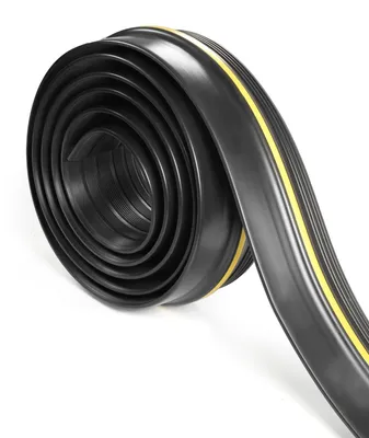 Produktbild von Garagentürdichtung, 3 m / 14 mm, Türdichtung, Unterseite, Gummi, für Haustüren, Garagenböden, universelle Türdichtung für Garagen, Lagerhallen, Werkstätten, Zugluftstopper, Hochwasserschutz