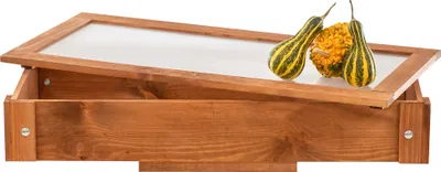 Produktbild von Frühbeet Aufsatz für Hochbeet - 80x37x10cm, Farbe:Braun