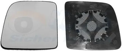 Produktbild von VAN WEZEL Spiegelglas Außenspiegel Links für FORD TRANSIT CONNECT (P65, P70, P80) Konvex Unbeheizt 1884831