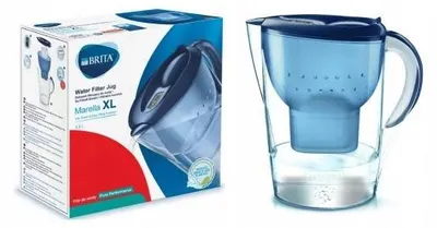 Obrázok produktu pre Brita Marella XL, 3,5 l, modrá, kanvica na filtrovanie vody, bez filtrov Maxtra+ Memo