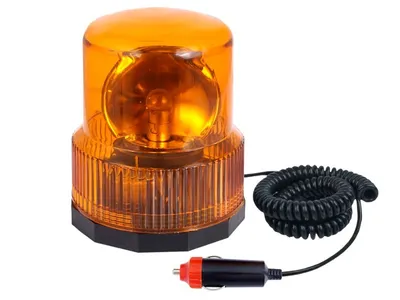 Zdjęcie produktu dla Lampa ostrzegawcza obrotowa 24V magnetyczna, pomarańczowa