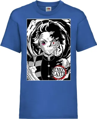 Produktbild von Kinder T-Shirt Demon Anime Slayer Tanjiro Kamado 04 Tanjiro, 12-13 Jahr - 152 / Blau