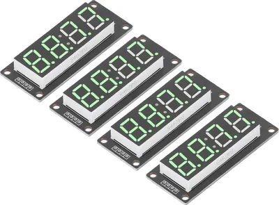 Zdjęcie produktu dla 4-cyfrowy wyświetlacz cyfrowy, 4-cyfrowy wyświetlacz cyfrowy, 4-cyfrowy moduł wyświetlacza cyfrowego, 4-cyfrowy wyświetlacz cyfrowy LED, 7-segmentowy moduł zegara, moduł TM1637
