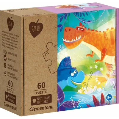 Obrázek produktu pro Clementoni 26998, 60 kusů, Dinosauři, 5 rok/roky