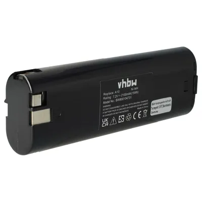 Produktbild von vhbw Akku kompatibel mit Ryobi BD1020CR, BD1020, BD1020CD Werkzeug (2100 mAh, NiMH, 7,2 V)