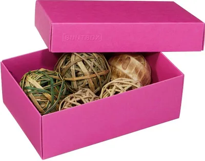 Produktbild von 3 BUNTBOX M Geschenkboxen 1,1 l pink 17,0 x 11,0 x 6,0 cm