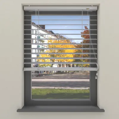 Produktbild von Cocoon Home Jalousien Aluminium ohne Bohren 120x180 -  50mm Lamellen - Grau