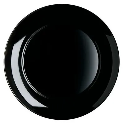 Image de Assiette Apy noire, 25 cm