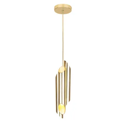 Produktbild von Hängelampe drei goldene Röhren Libra 6xE14 40W Milagro