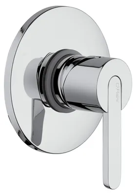 Productafbeelding van Eengreepsmengkraan voor inbouwdouche met glanzende chromen afwerking