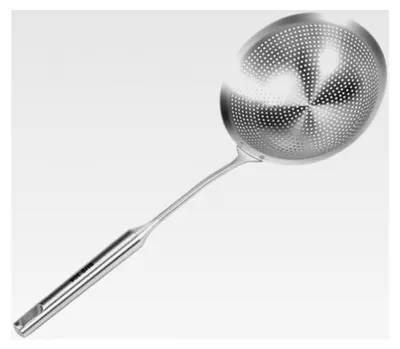 Produktbild von Schaumlöffel aus Edelstahl 46,5 * 18 cm, Schöpfkelle für Suppen und Frittiergerichte