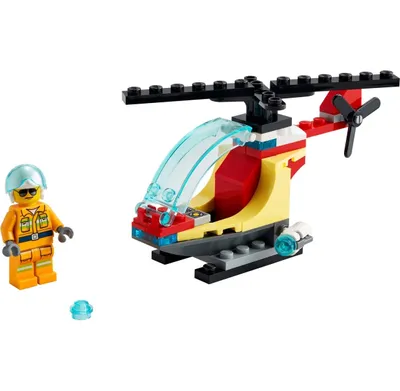 Produktbild von LEGO City Fire Helicopter 30566, Bausatz, 5 Jahr(e), Kunststoff, 40 Stück(e)