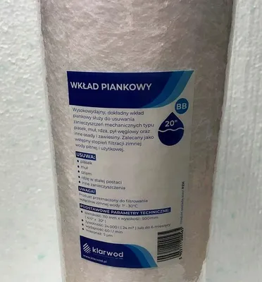 Produktbild von Klarwod PSBB20-50 20 Zoll Schaumstoff-Filtereinsatz 50 Mikron