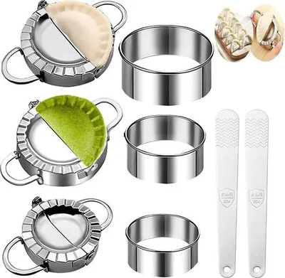 Produktbild von Famanu Dumpling Maker Set 8-teilig - Ravioli und Knödel Formen