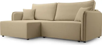 Produktbild von Selsey Kassian - Ecksofa mit Schlaffunktion und Bettkasten, beige, links
