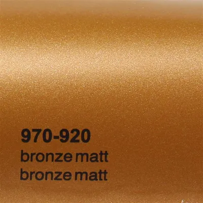 Produktbild von (25€/m²) Oracal 970RA Autofolie 920 Bronze Matt Folie 152 cm Breite Laufmeterware gegossene Auto Folie selbstklebend