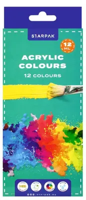 Immagine prodotto di Colori acrilici in tubetto da 12 ml 12 colori