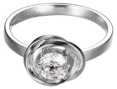 Produktbild von Esprit Damen Ring Silber Zirkonia Solotwist ESRG92316A1, Ringgröße:57 (18.1 mm Ø)