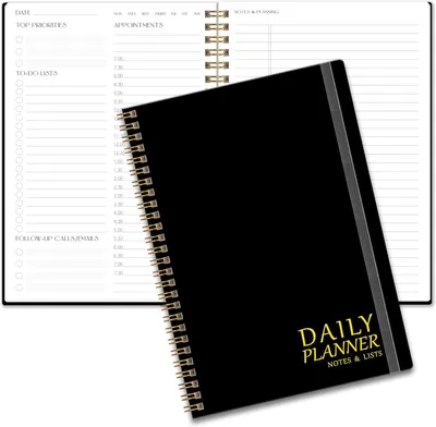 Imagen del producto de Planificador diario A5, sin fecha, color , 15 x 21,8 cm, para la organización de tareas