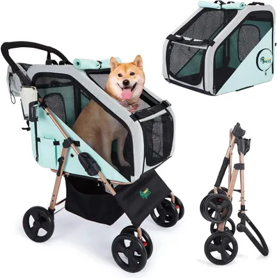 Produktbild von Hundebuggy Ownpets Hundebuggy für mittelgroße Hunde, blau